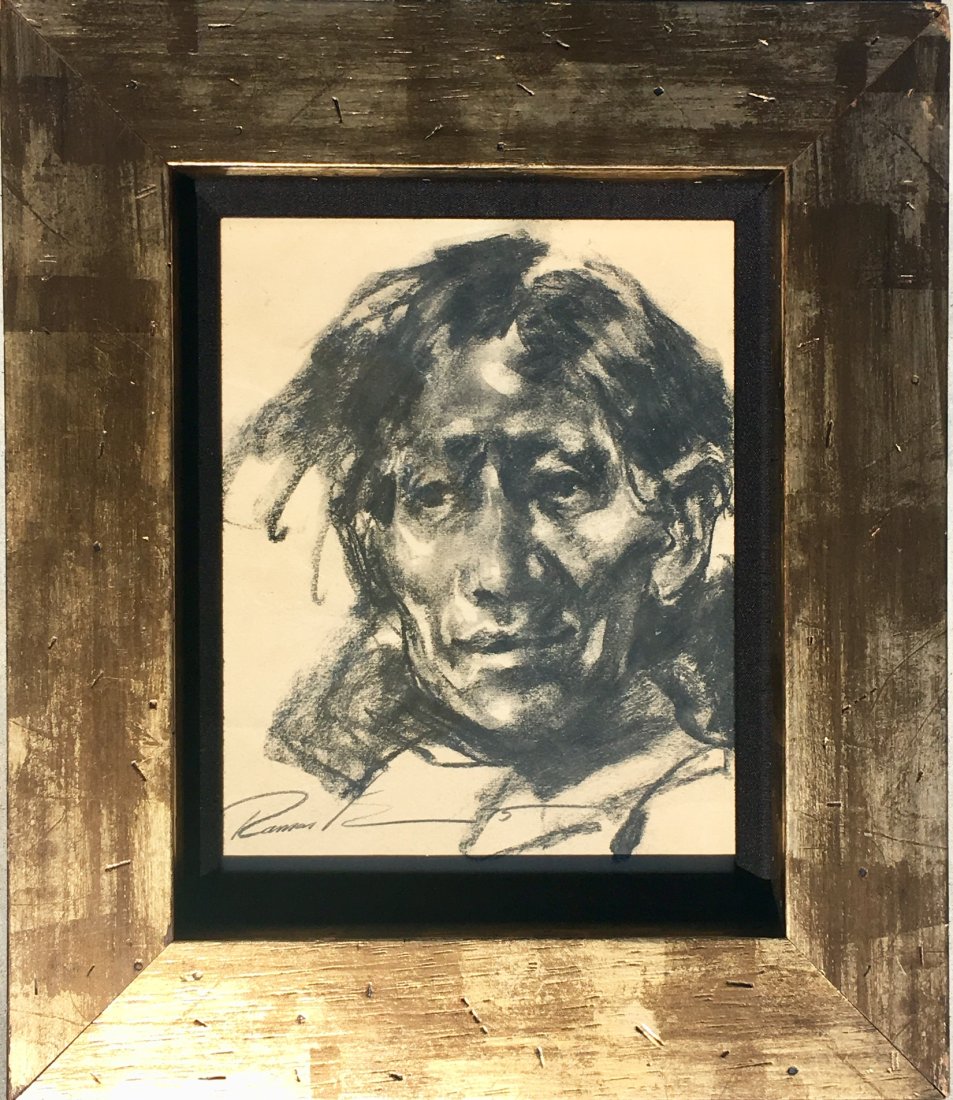 Ramon Kelly (American, Wyoming: Born 1939 )Listed Artist. Native American drawing: Ramon Kelly (American, Wyoming: Born 1939) Listed Artist, American Chief. Measures approximately 15” X 12”. Local shipping cost is $29