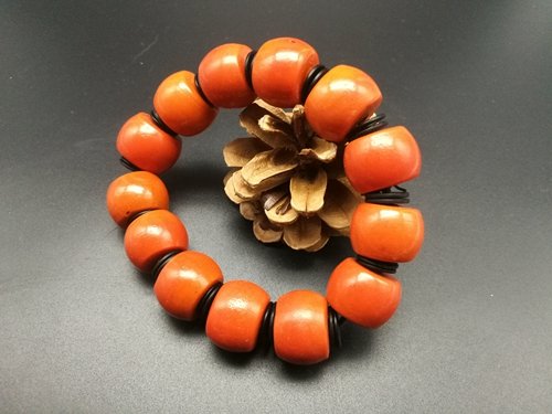 Fine Old Tibetan Celestial Glass Bead Bracelet (1 of 4)