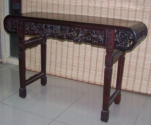 Fine Antique Chinese Rosewood Carved Alter Table (1 of 5)