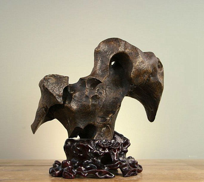 Fine Antique Chinese Scholar Taihu Rock Stone Stand (1 of 4)