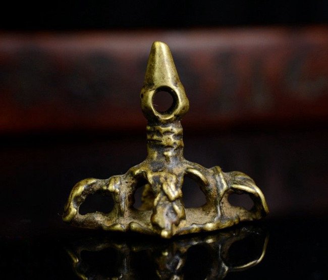 Antique Tibetan Celestial  Bronze Seal (1 of 5)