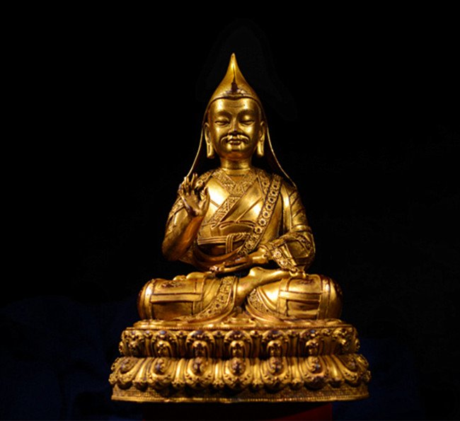 Antique Tibetan Celestial  Guilt Bronze Buddha Statue (1 of 5)