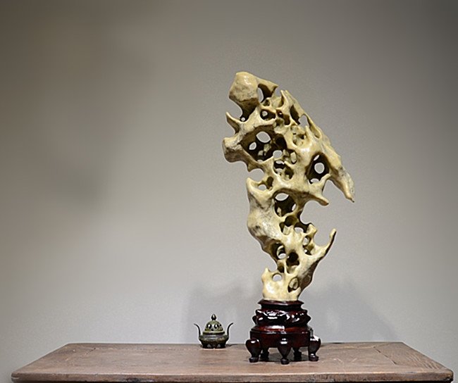 Antique Master Piece of Chinese Taihu Rock Stone Stand (1 of 9)