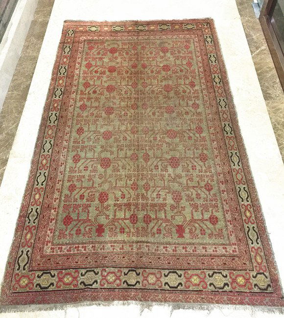 Antique Chinese Hand-Made Pure Wool Carpet (1 of 4)