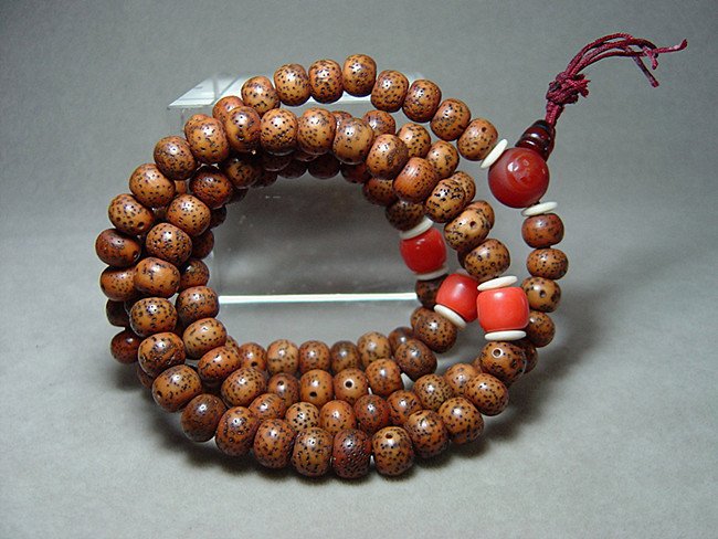 Old Tibetan Putizi Bead Buddhist Necklace (1 of 4)