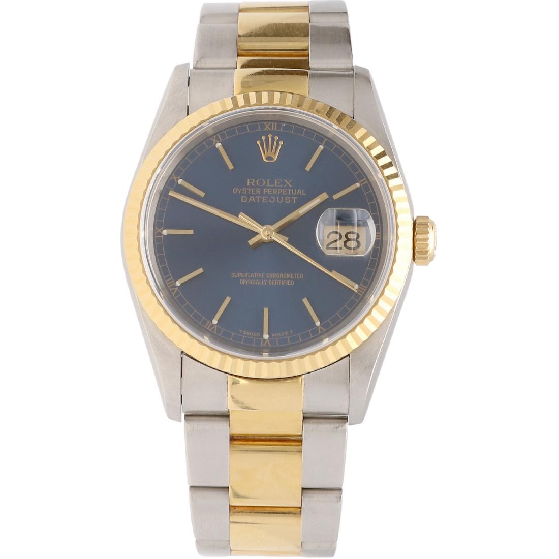 Rolex DateJust 16233 Fluted bezel - Men's watch - (1 of 8)