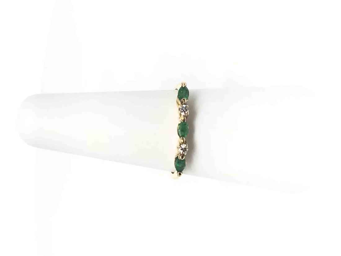 14k Emerald/diamonds Band (1 of 2)