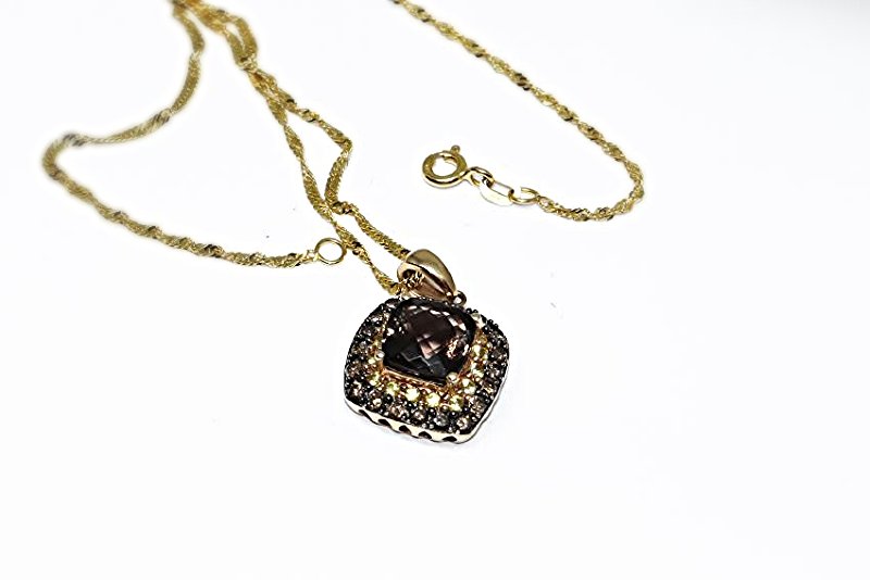 14k diamond necklace with pendant (1 of 1)