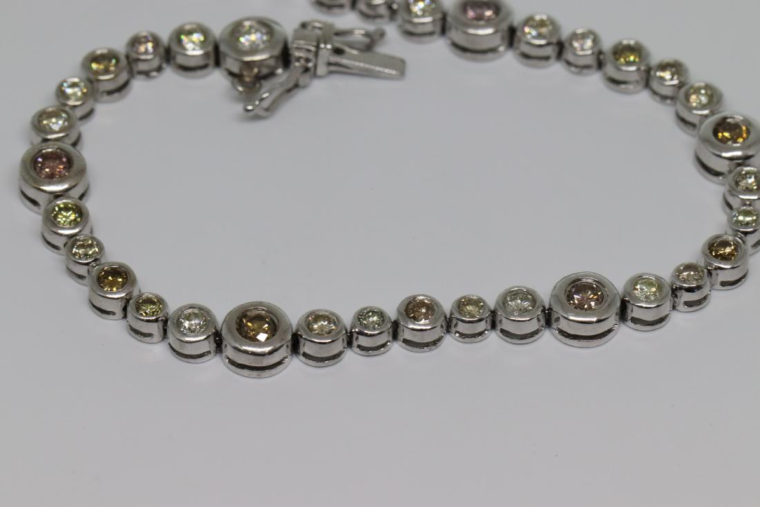18k Art Deco Diamond Bracelet (1 of 4)
