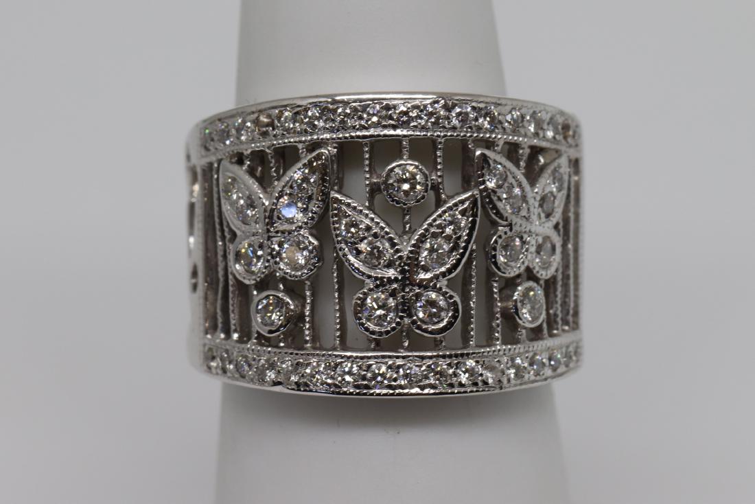 18k Unique Art Deco Diamond Ring (1 of 3)