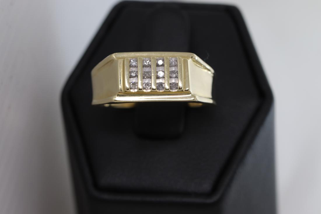 14k Men's Diamond Ring (1 of 3)