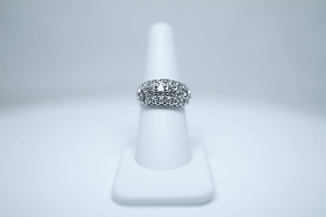 14K 3 Row diamond ring (1 of 3)
