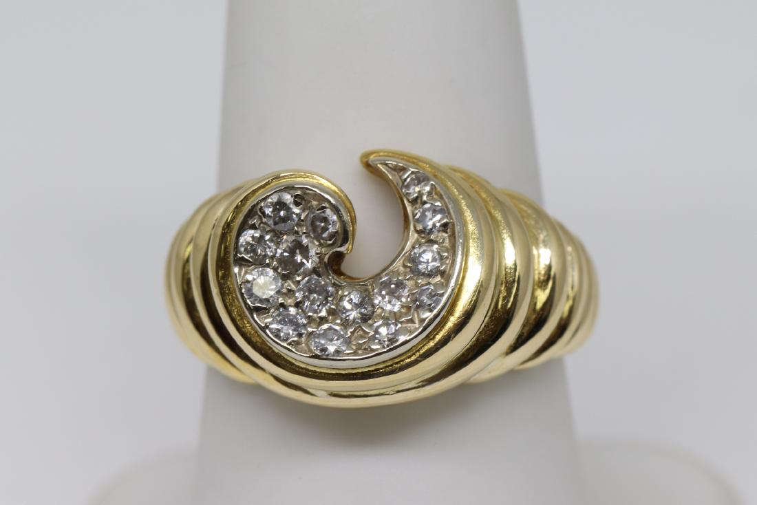 18k Art Deco Diamond Ring (1 of 4)