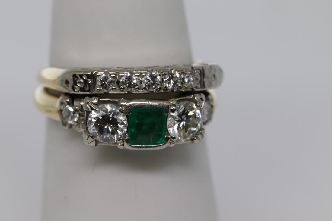 Art Deco Emerald/ Diamond Ring (1 of 5)