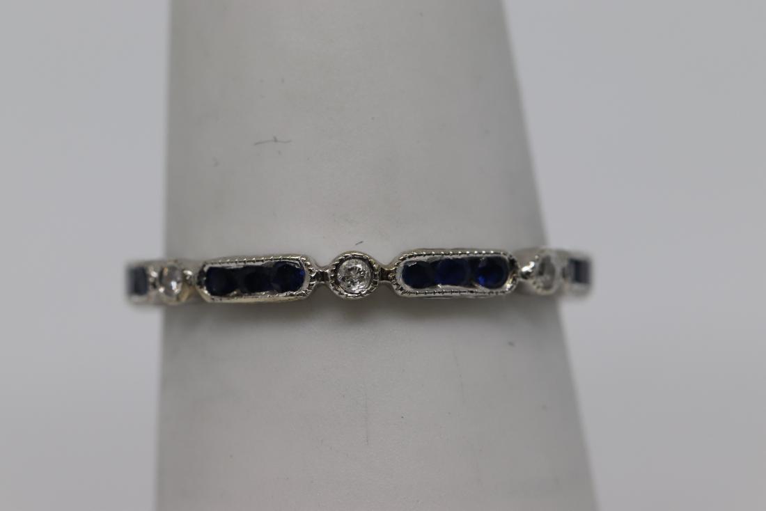 18k Art Deco Diamond Eternity Band (1 of 4)