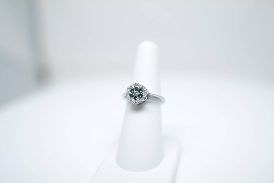 14k white gold with blue diamonds (1 of 1)