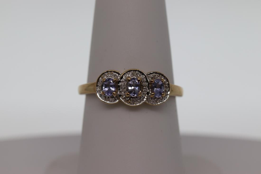 10k Yellow gold Tanzanite ring (1 of 4)