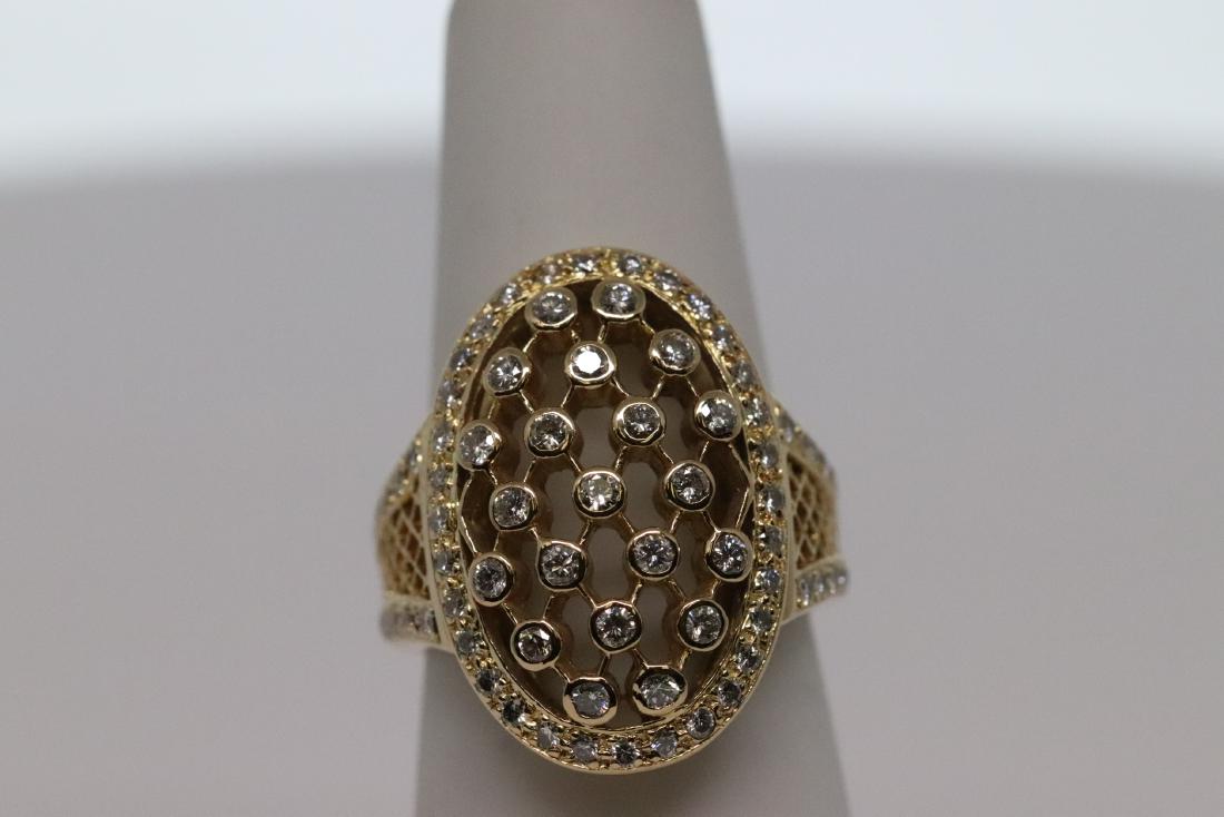 18k Art Deco Diamond Ring Design (1 of 4)