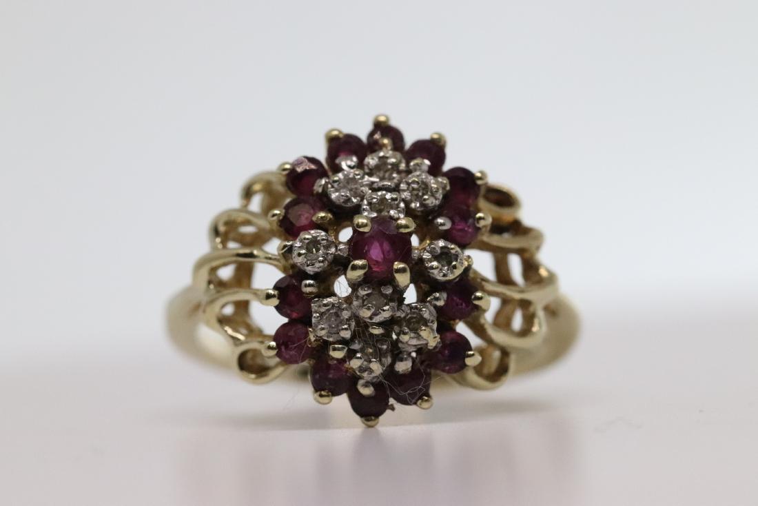 14k Diamond & Ruby Ring (1 of 3)