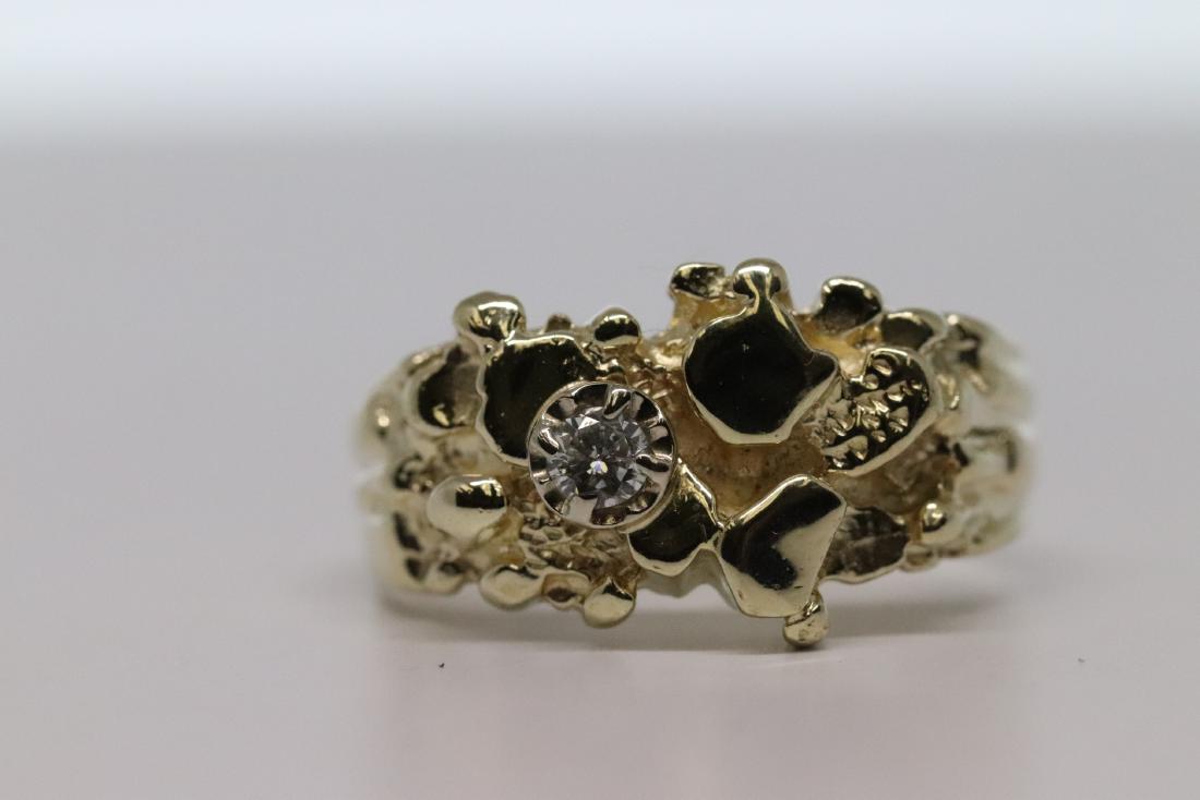 Men's Diamond Nugget Ring (1 of 3)