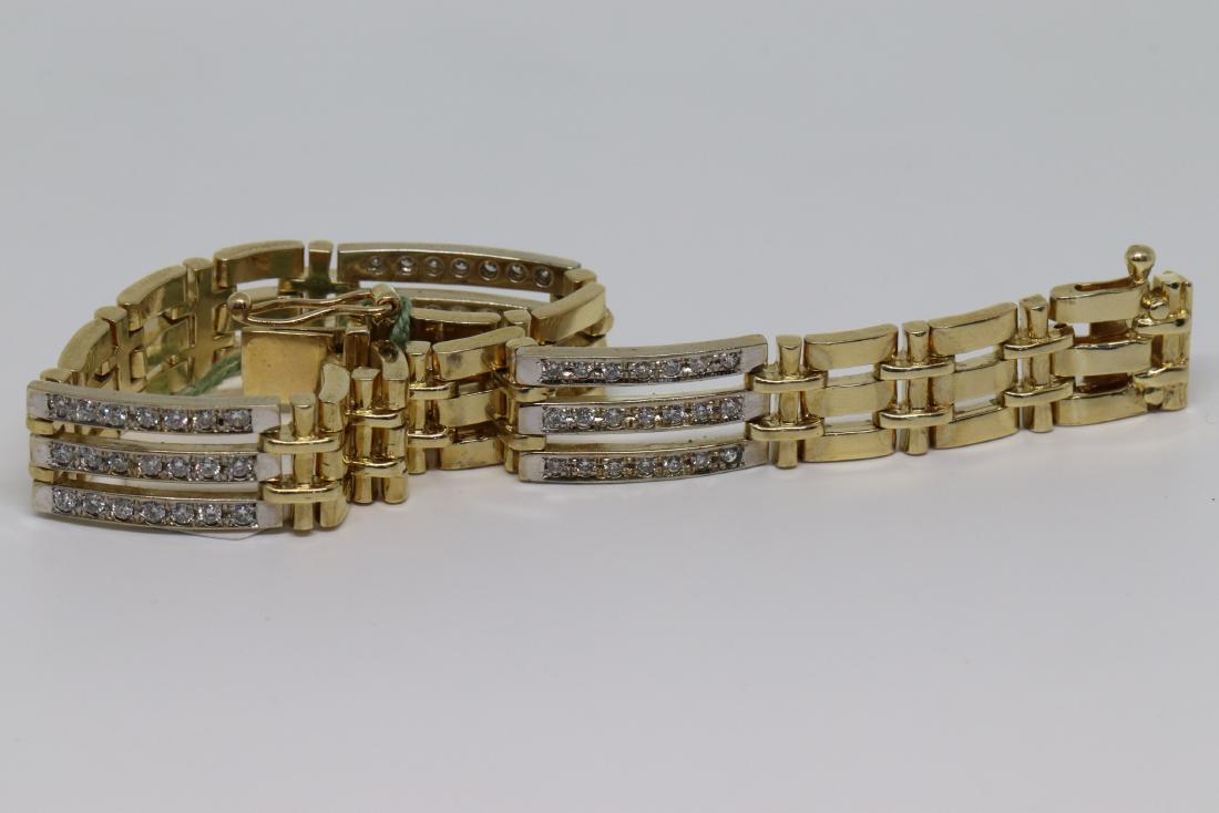14k Men's Diamond Bracelet (1 of 4)