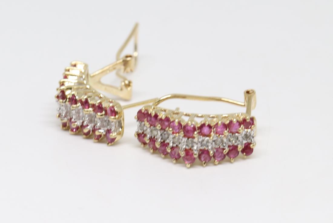 14k Ruby/Diamond Earring (1 of 4)