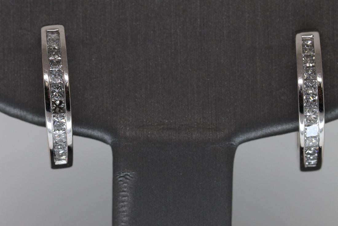 14k Diamond Hoop Earrings (1 of 4)