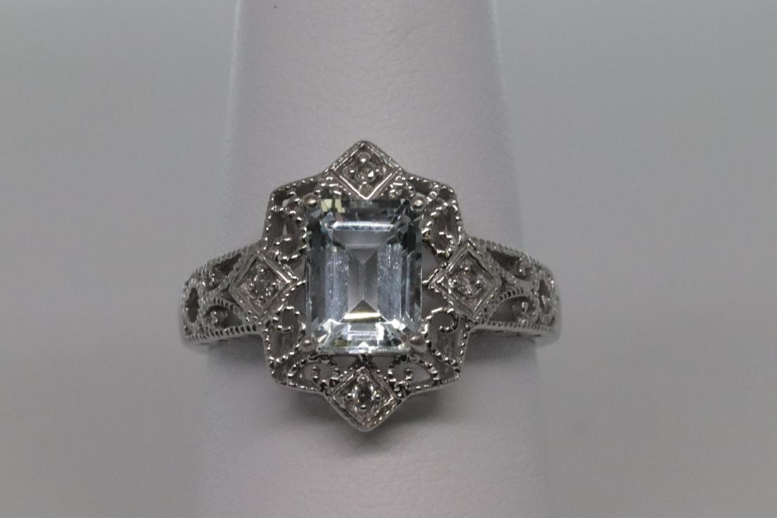 Art Deco Design 14k Diamond Ring (1 of 3)