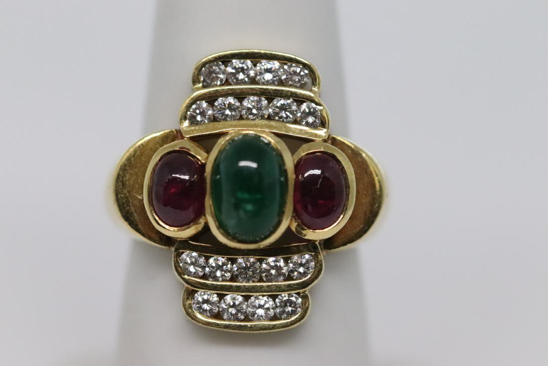 18Kt Diamonds, Ruby's and Emerald (1 of 4)