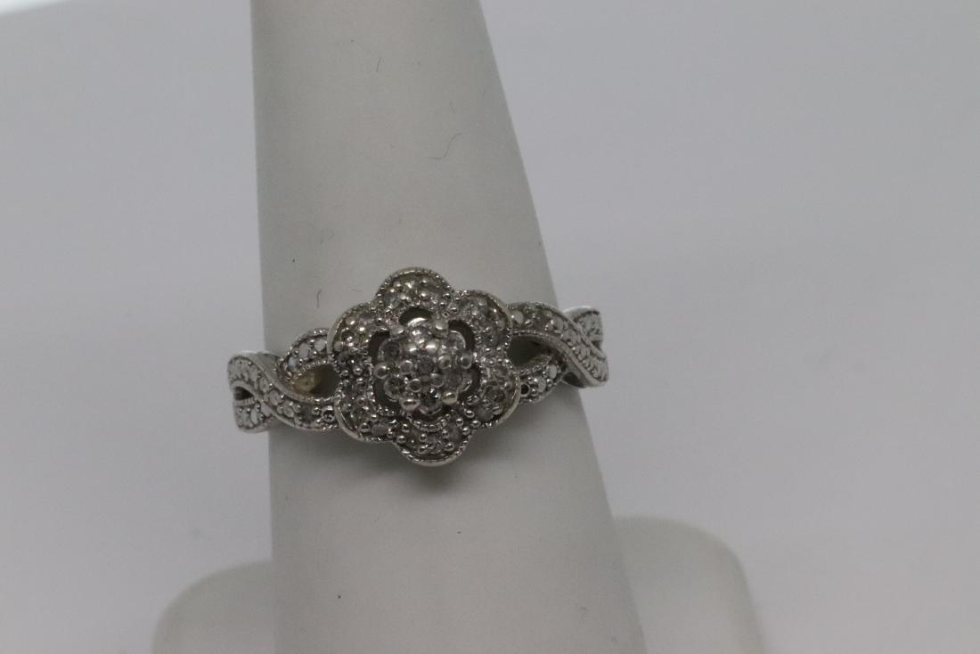 Womens 925 Diamond Ring (1 of 3)