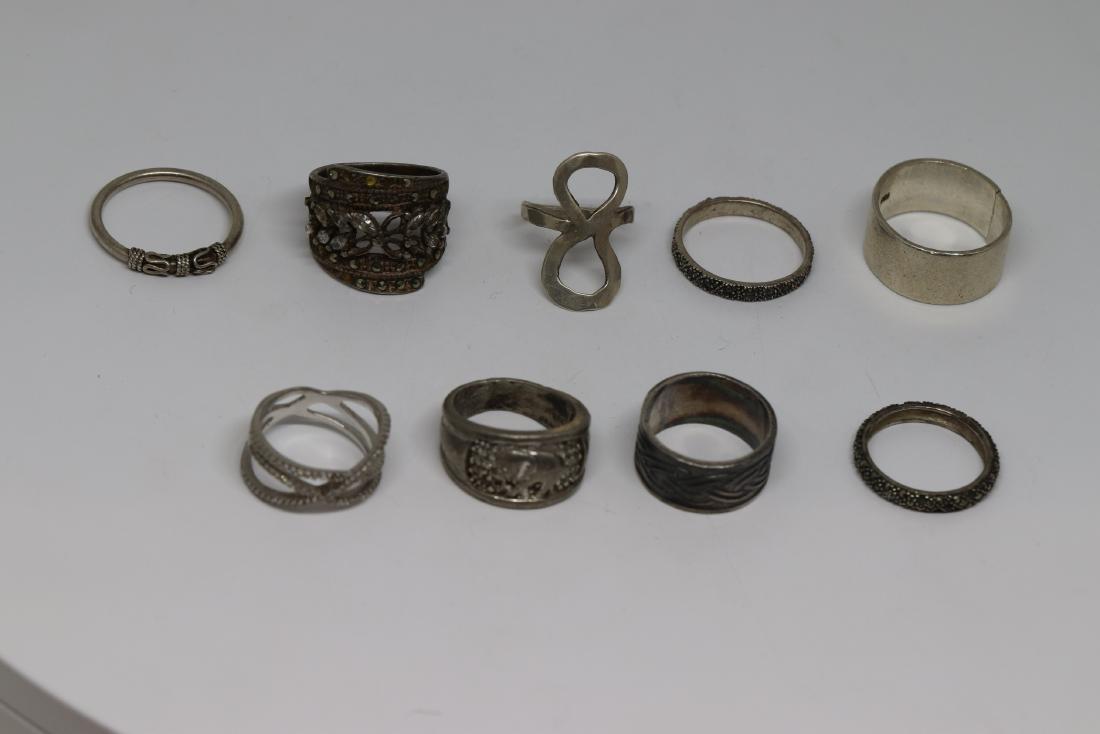 mixed lot 925 rings (1 of 3)