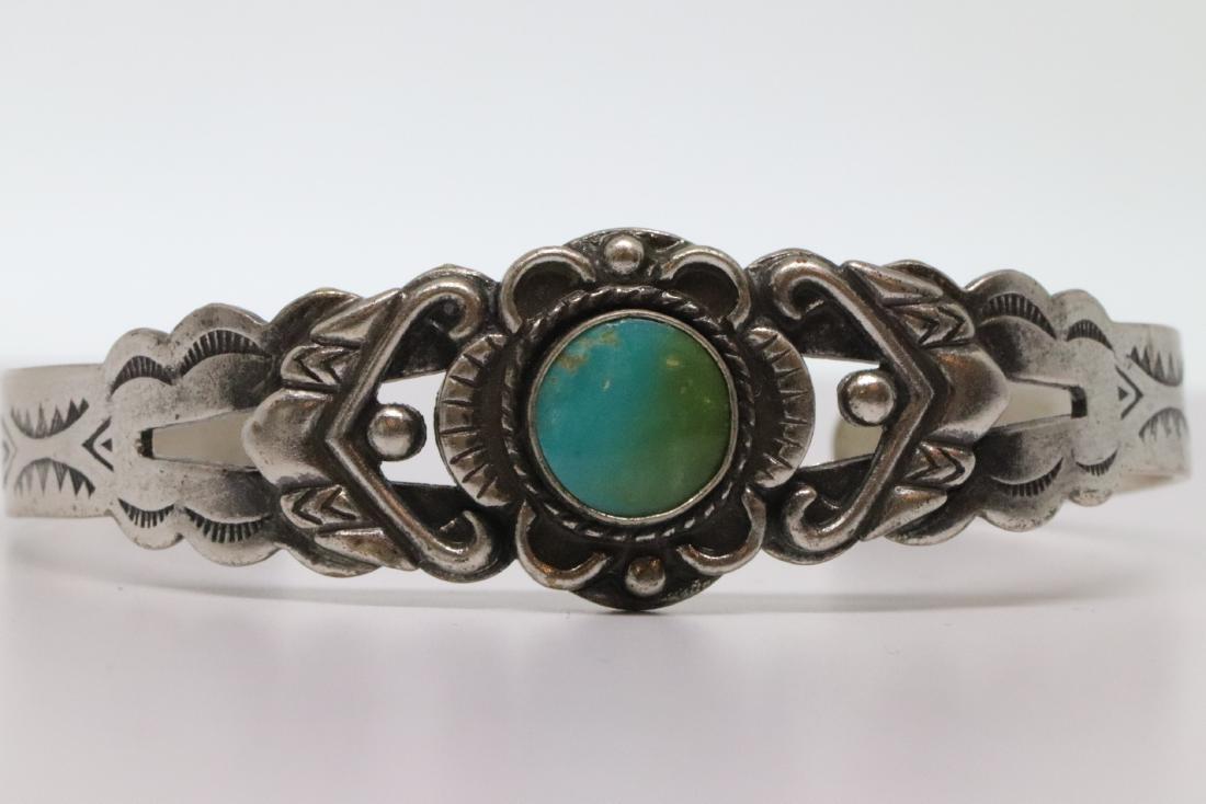 Native American Silver Cuff Bangel (1 of 4)