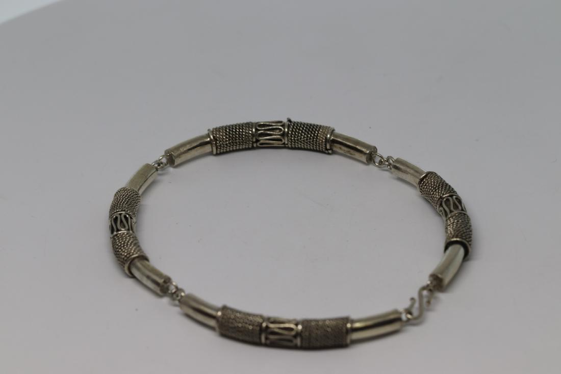 Womens 925 solid silver bracelet (1 of 4)