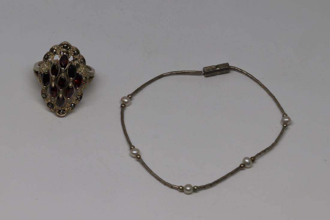 Lot Of 2 Art Deco womens Ring and womens necklace (1 of 1)