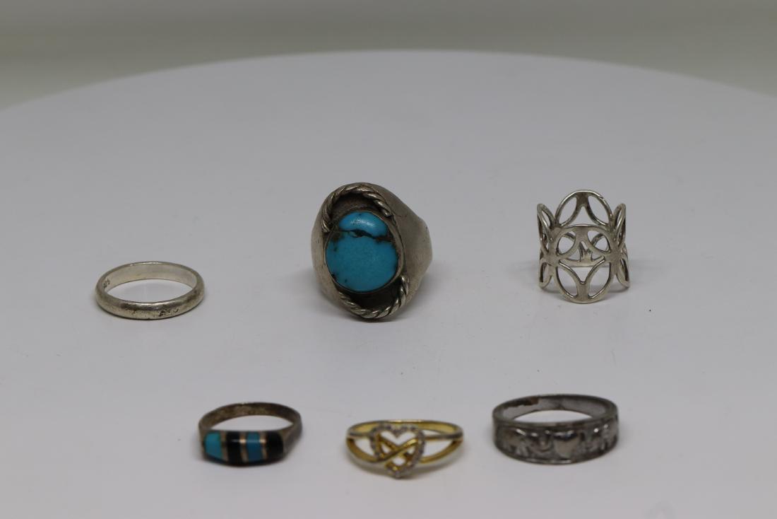 lot of 6 beautiful rings (1 of 4)
