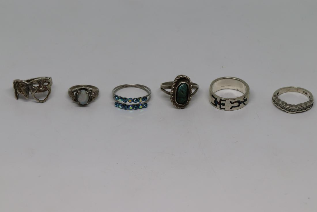 6 assorted design rings (1 of 2)