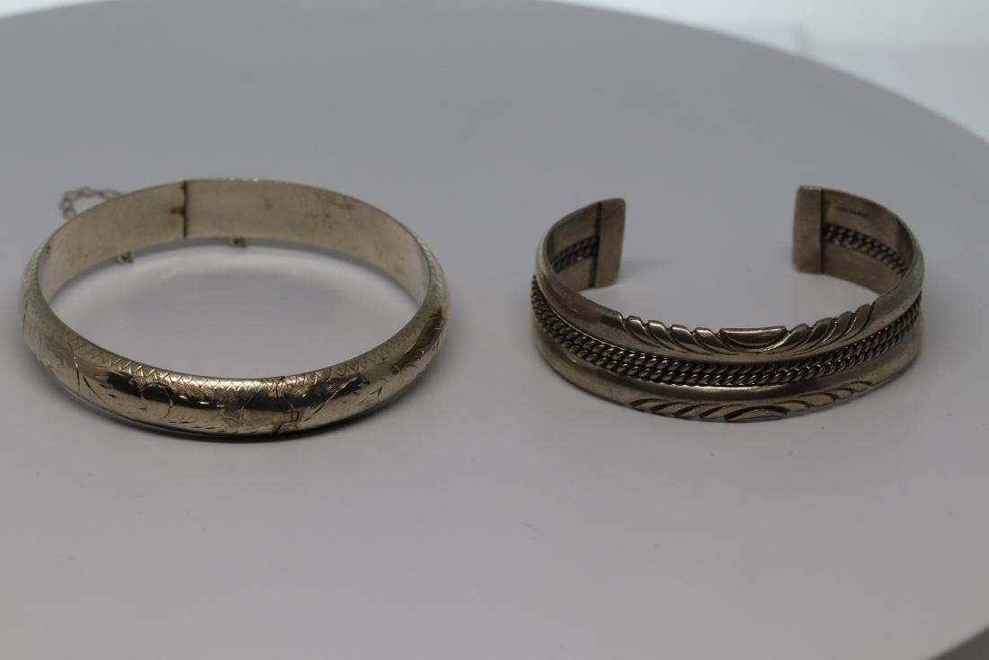 Lot of 2 one bangle one cuff Bangle. (1 of 2)