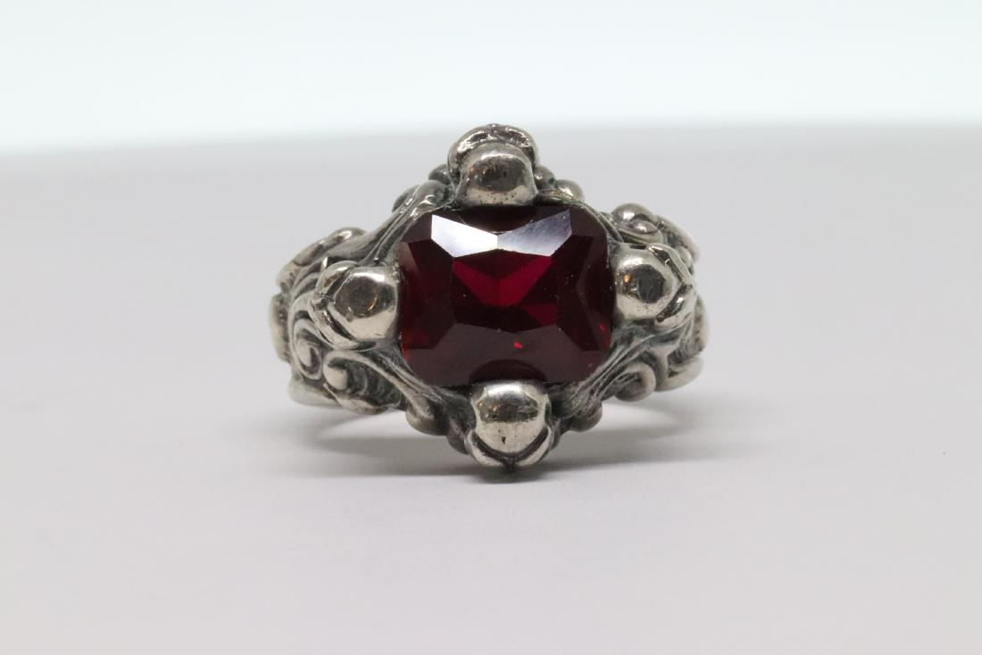 Men's Skull Silver Ring (1 of 5)