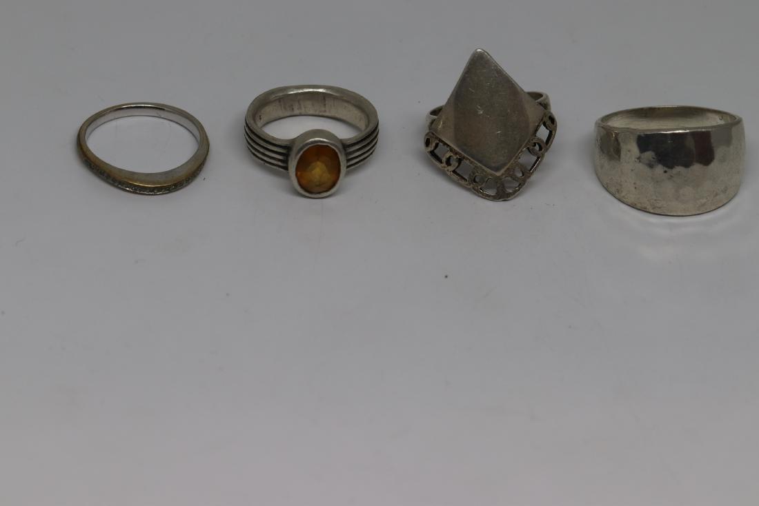 Lot of 4 ladies ring silver 925 (1 of 2)