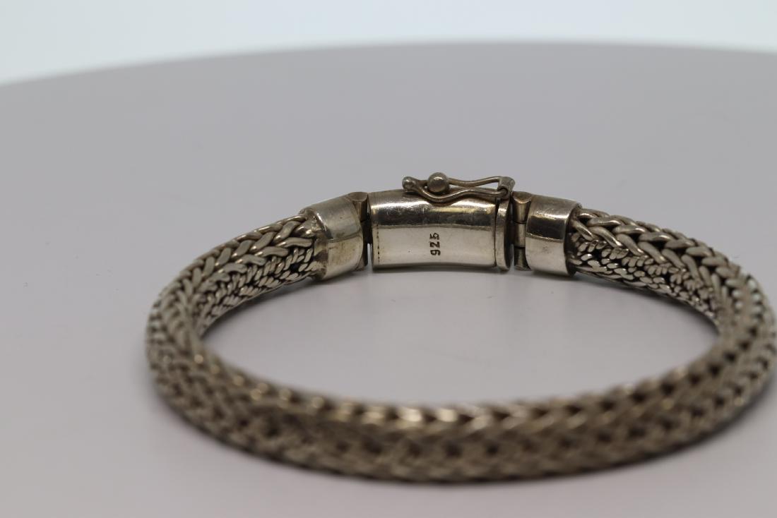 Womens Rope Bracelet 925 silver (1 of 2)