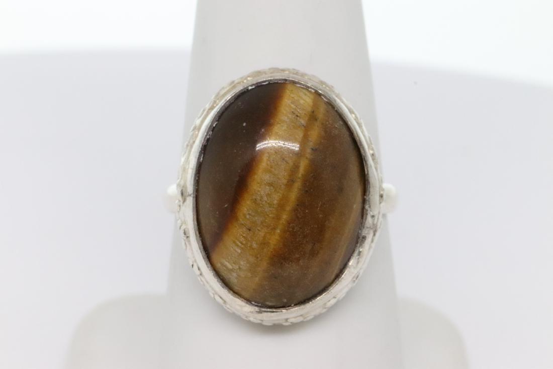 Tiger Eye Silver Ring (1 of 5)