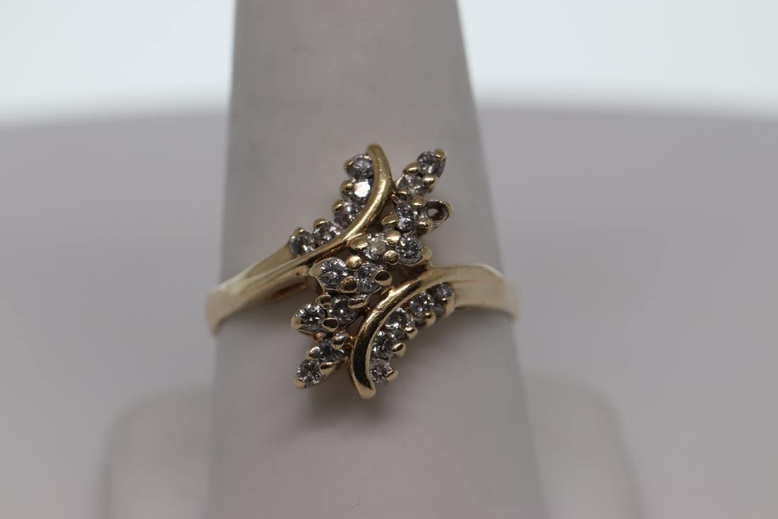 14k Diamond Lady's ring (1 of 4)