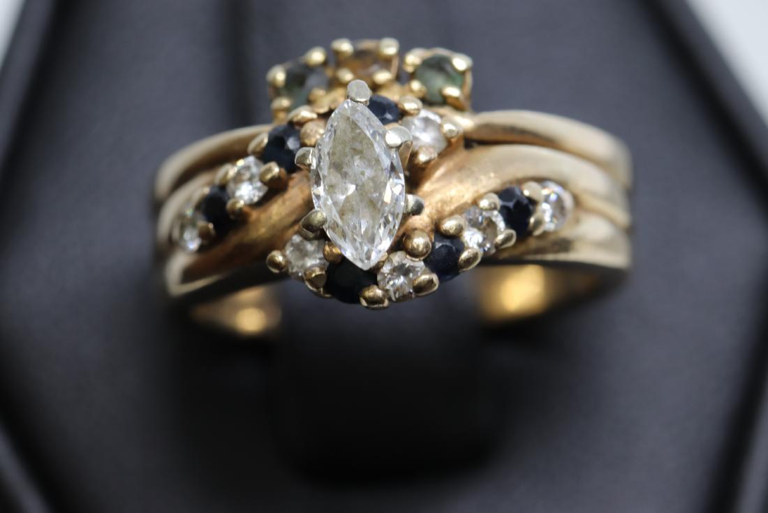 14k Marquis Diamond Ring (1 of 6)