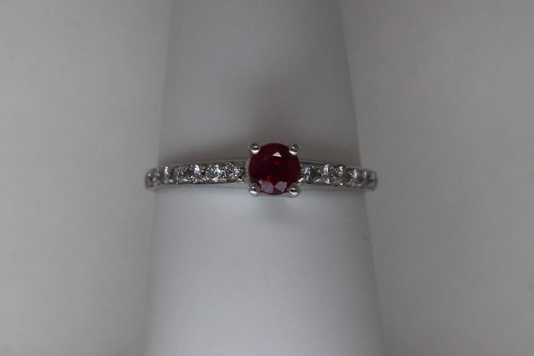 18k Ruby Ring/ Diamonds. (1 of 4)