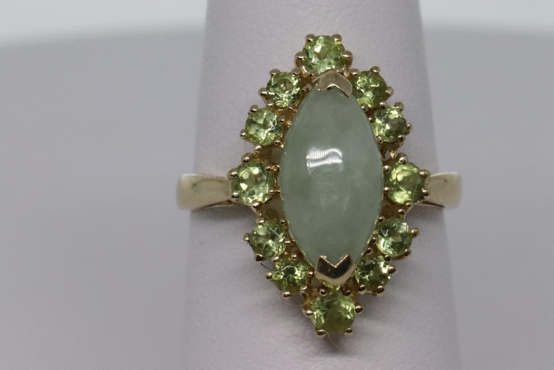 Jade/ Peridot Gold Ring (1 of 4)