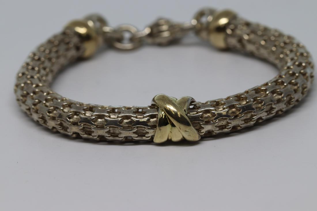 This is a amazing two tone Bracelet 14k gold with (1 of 4)