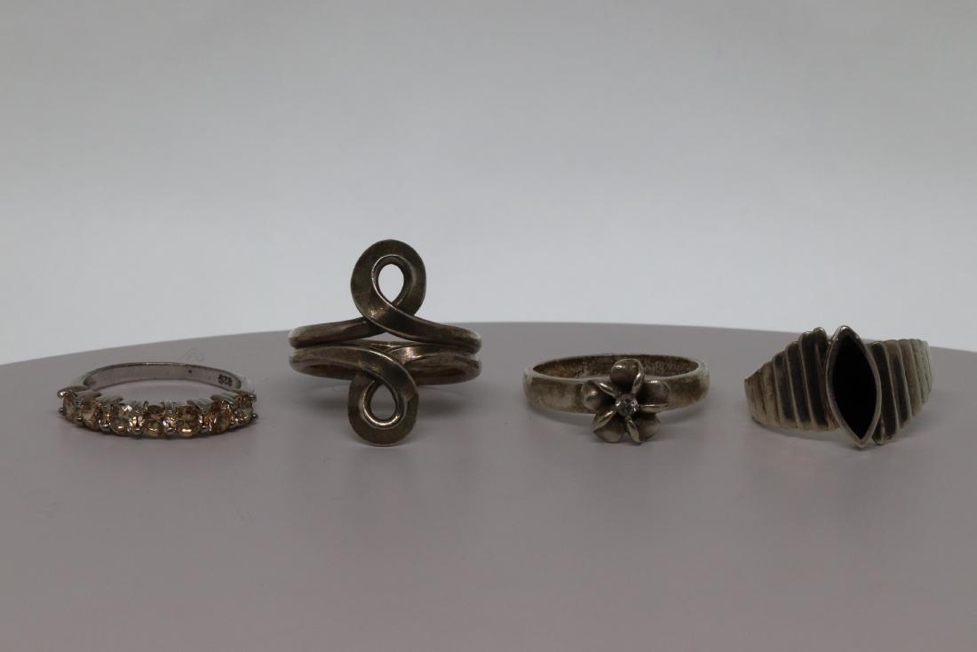 Lot of 4 Silver Ring (1 of 4)