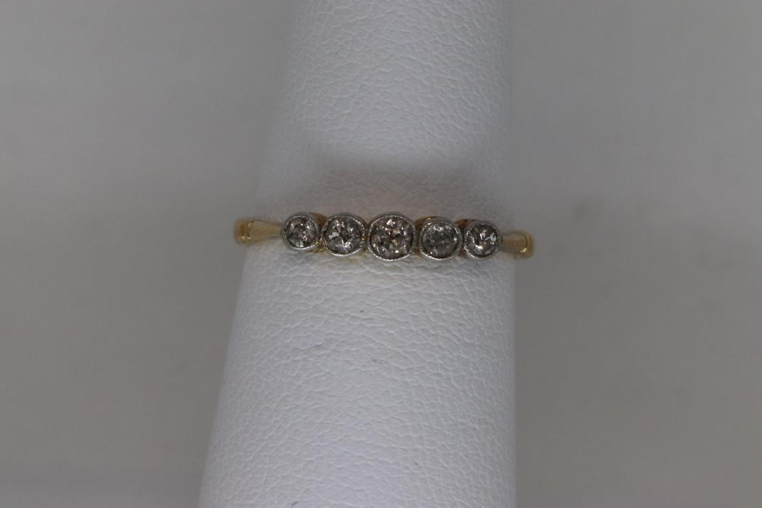 18kt Art Deco Diamond Ring (1 of 4)