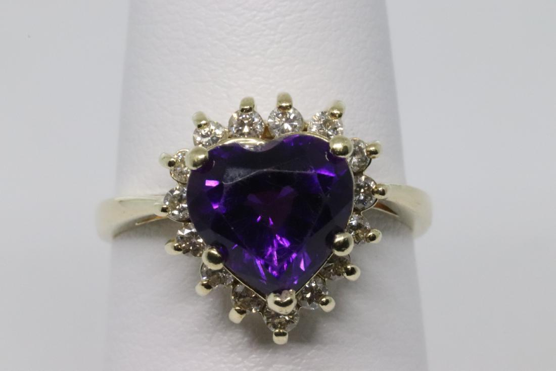 14k Diamond Ring/ Amethyst (1 of 4)