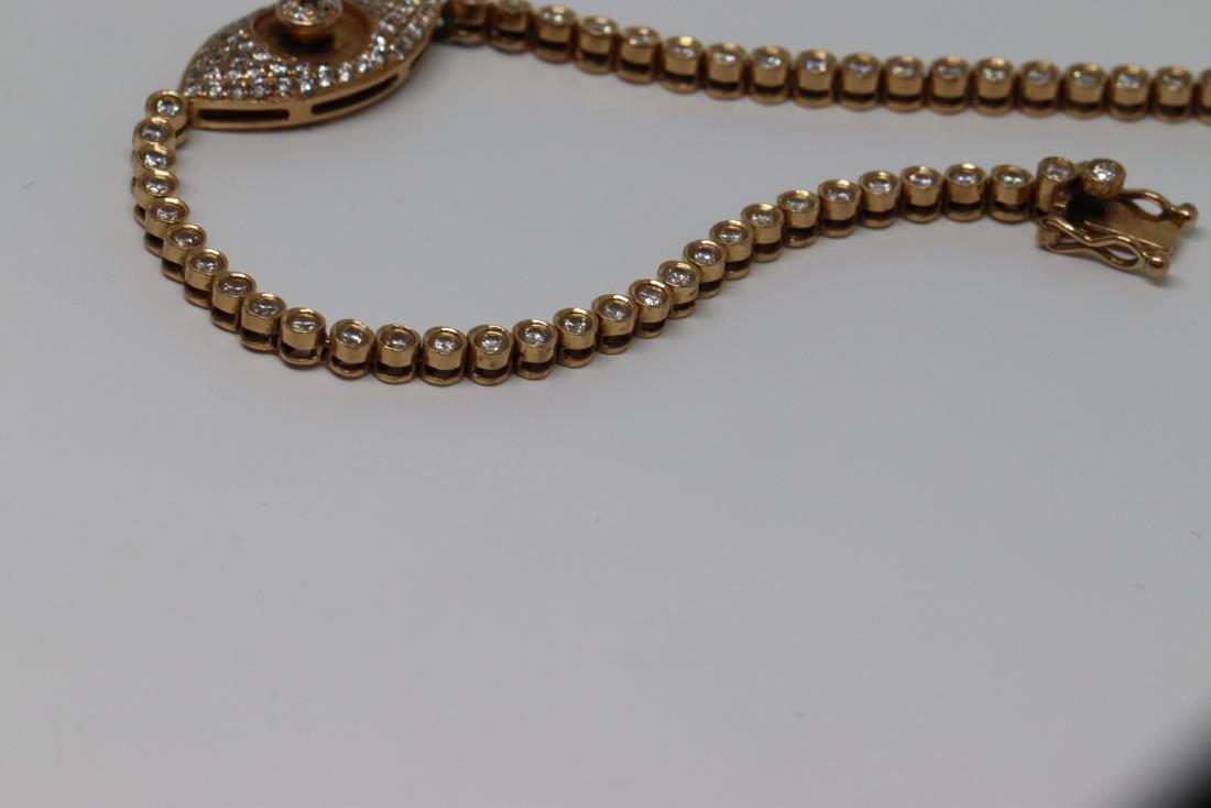 18k Rose Gold Diamond Bracelet (1 of 4)